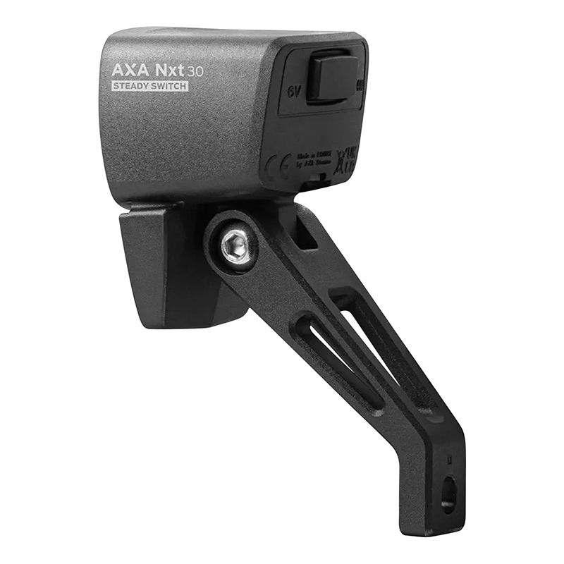 Éclairage vélo dynamo avant Axa NXT 30 lux noir - vue 2