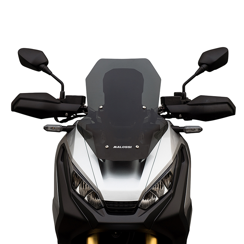 Pare-brise saute-vent maxiscooter Honda 750 X-ADV 2017-2020 fumé foncé Malossi H450 x L340 mm - vue 2