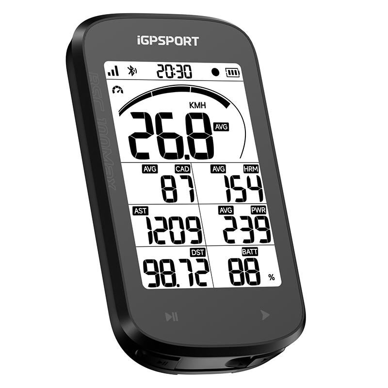 GPS - compteur Igpsport BSC100MAX ecran 3,00" avec vitesse, capteur cadence, cardio, compteur de puissance, connexion eclairage intelligents - compatible strava-training peaks-kommot-insta360... - vue 2
