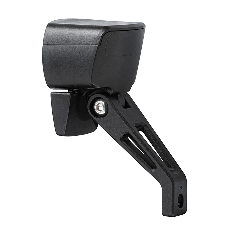 Eclairage velo vae - e-bike avant sur fourche Axa NXT 60 e-bike 6-12V homologue noir compatible dynamo - pour voir a 70M et visible a 4KMS - eclairage a l'arret 4MN - vue 2