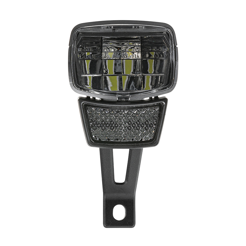 Eclairage velo vae - e-bike avant sur fourche Axa NXT 60 e-bike 6-12V homologue noir compatible dynamo - pour voir a 70M et visible a 4KMS - eclairage a l'arret 4MN - vue 3