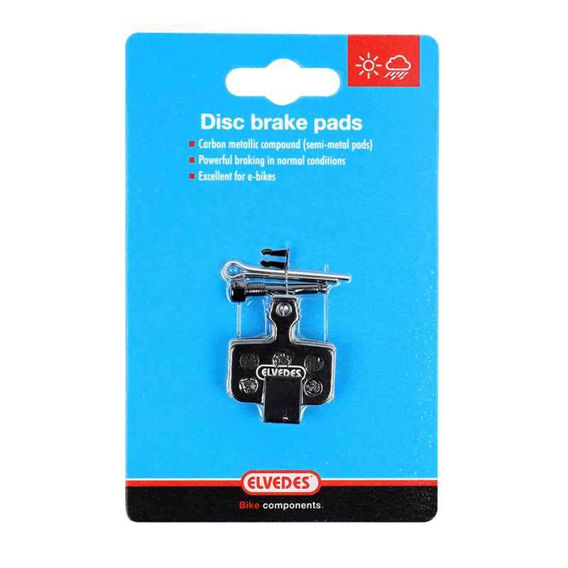 Plaquettes de frein VTT Elvedes semi-métalliques medium Avid Elixir 9-7-5 / SRAM XX-XO-DB (paire) - vue 5