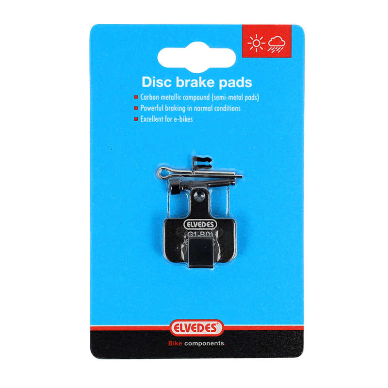 Plaquette de frein VTT sram red et force etap axs, level ultimate et TLM B1, DB1-DB3, sram DB5 - level - level t - level TL (Elvedes medium - semi-metal) (paire sur carte) - vue 2