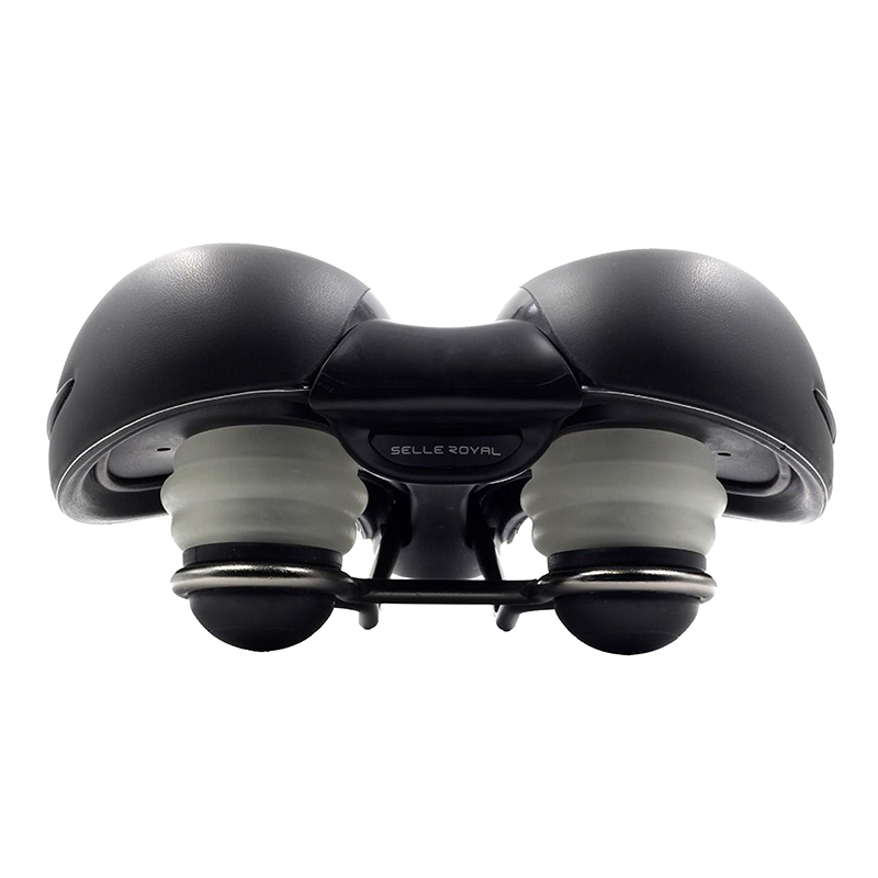 Selle Royal Respiro Stracciatella Loisir Gel Confort Max Relaxed avec protection latérale et élastomère noir 256x227mm 771g - vue 5