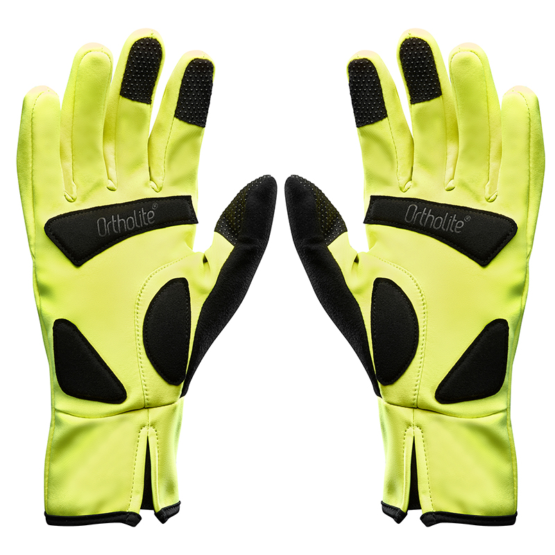 Gants vélo longs Mavic Essential Thermo noir-jaune réfléchissant XL - vue 2