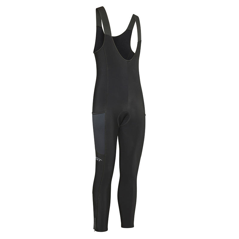 CUISSARD - COLLANT LONG GIST BRETELLES BIB-TIGHS ZERO POUR TEMPERATURE 0° NOIR ZIP AUX CHEVILLES S -5653