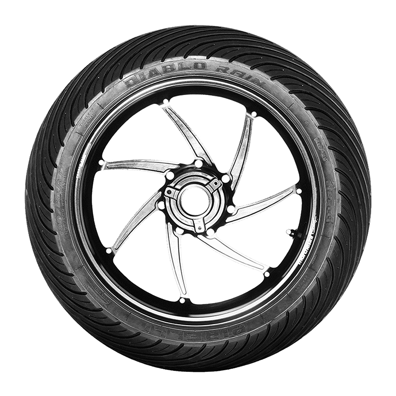 Pneu arrière Pirelli Diablo Rain 120-80-12 NHS TL SC1 piste - vue 3