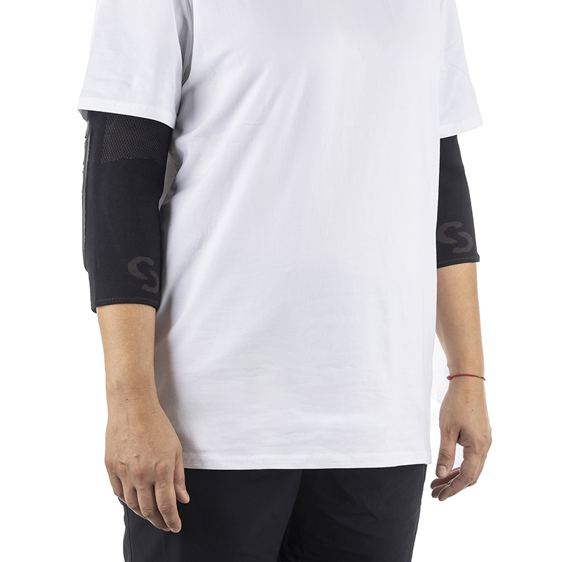 Protection coudières VTT SERYT Flow Alps antibactérien antidérapant sans couture noir L-XL (paire) 250 g CE EN 1621.1 niveau 2 - vue 4