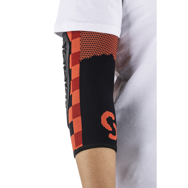 Protection coudières VTT SERYT Flow Checker antibactérien antidérapant sans couture damier rouge-noir L-XL - vue 2