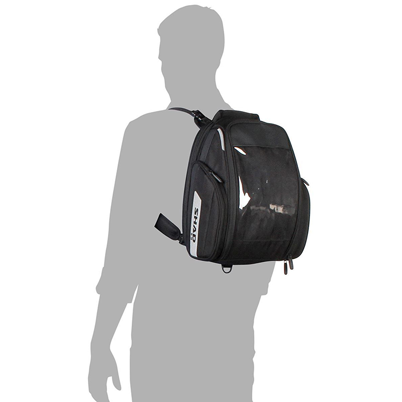 Sacoche de reservoir moto Shad SL20F extensible noir 15L-20L (fixation incluse) (X0SL20F) - vue 5
