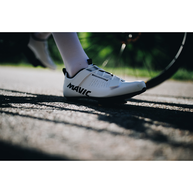 Chaussure route Mavic Aksium Strap blanc 36 velcro fixation 3 points - vue 5