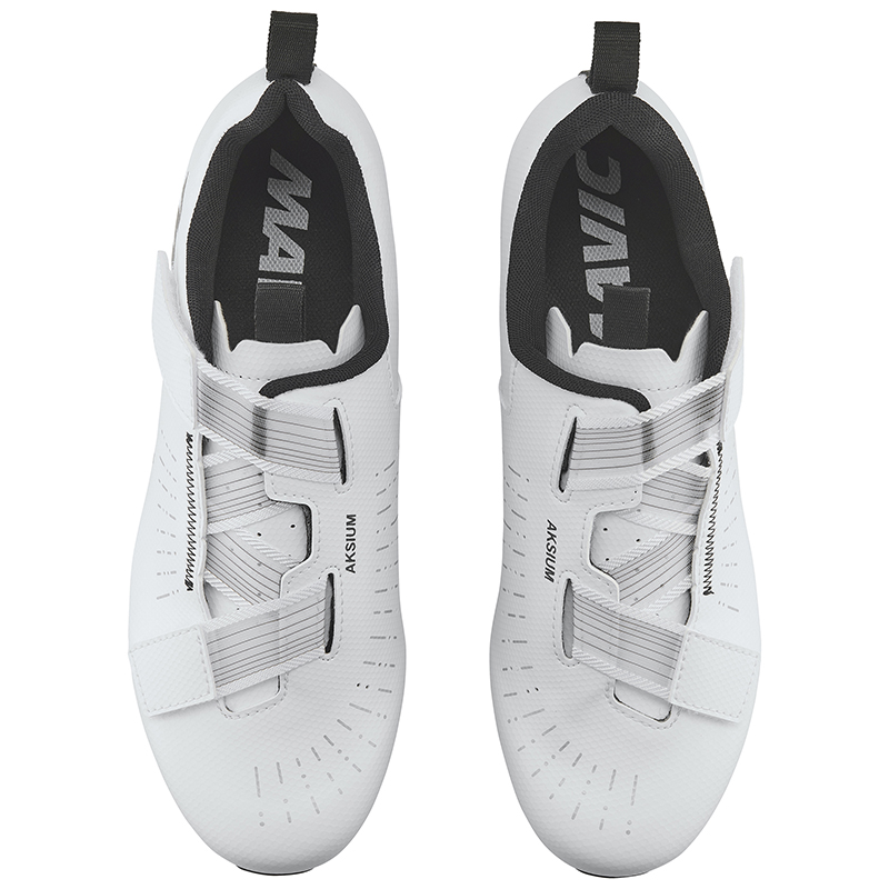 Chaussure route Mavic Aksium Strap blanc 45 serrage velcro - vue 2