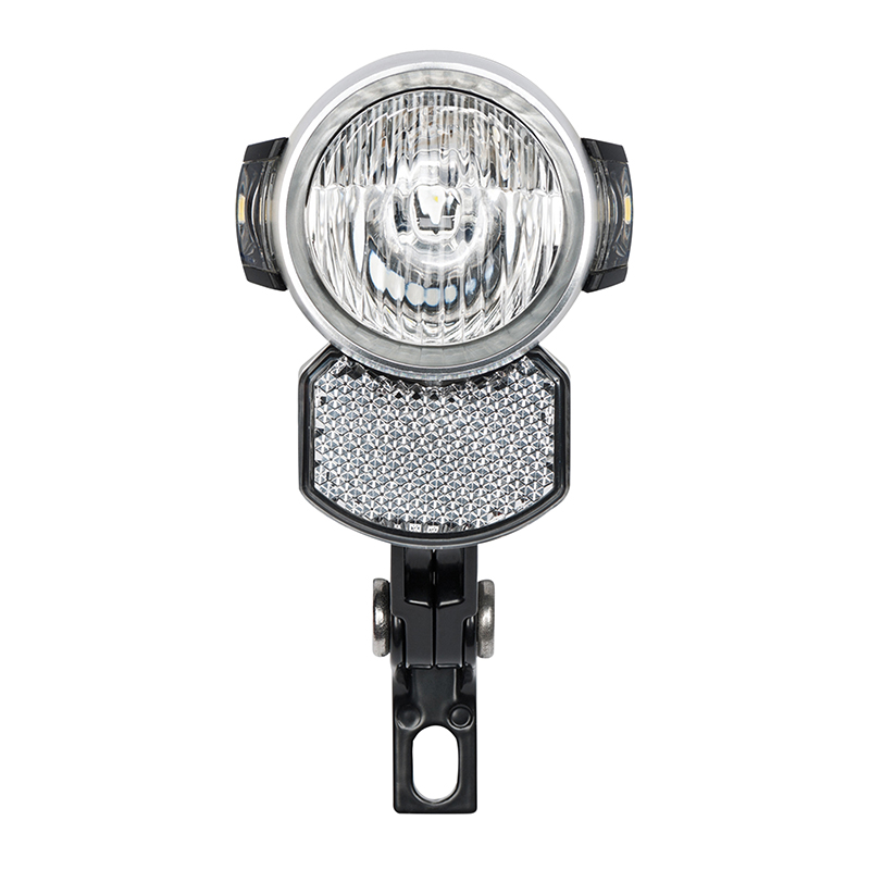Eclairage velo vae - e-bike avant sur fourche Axa blueline 6-12V 50LUX (38MM) noir compatible dynamo - pour voir a 70M et visible a 4KMS - vue 3