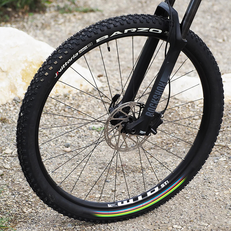 Pneu VTT 29 x 2.10 Vittoria Barzo UCI Rainbow noir Tubeless Ready TS 54-622 - vue 3