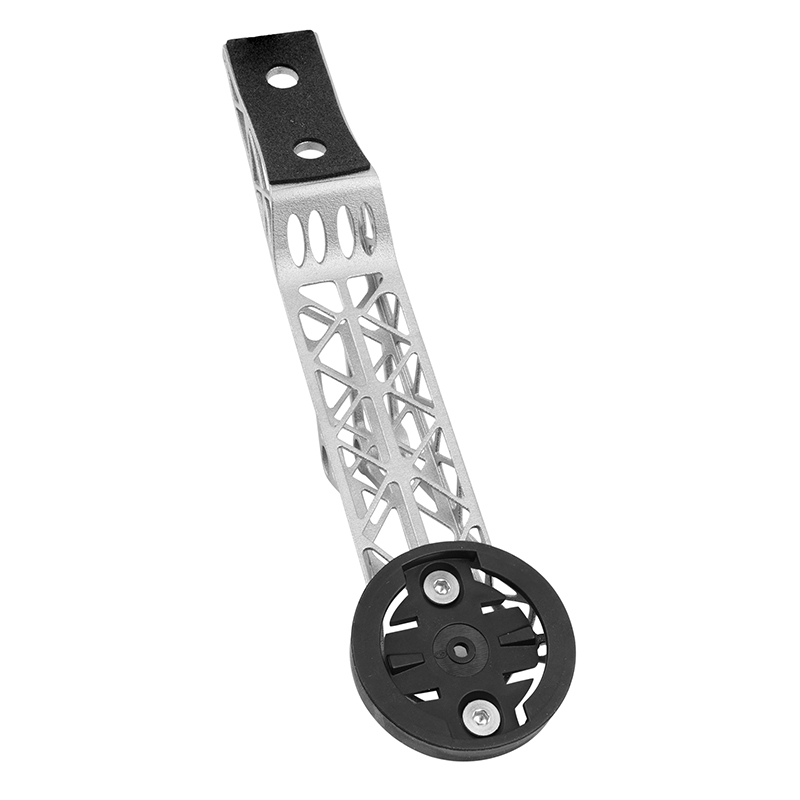Support GPS - compteur - eclairage 3D titane fixation pour cintre combo giant cadex aero race compatible garmin 1050 17.9G (livre avec support garmin, bryton, wahoo) -Newton - vue 2