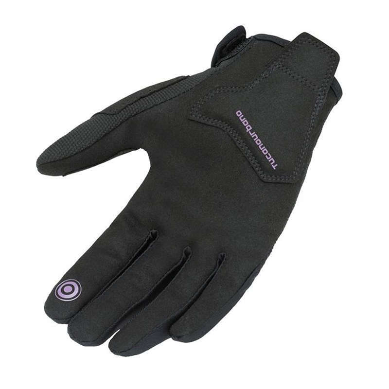 Gants ete tucano femme miky evo lady noir-violet t 6,5 (XS) (homologue en 13594:2015-CE) (compatible ecran tactile) - vue 3