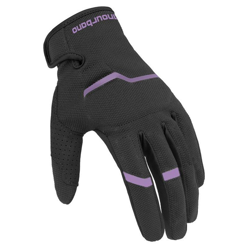 Gants ete tucano femme miky evo lady noir-violet t 8,5 (l) (homologue en 13594:2015-CE) (compatible ecran tactile) - vue 2