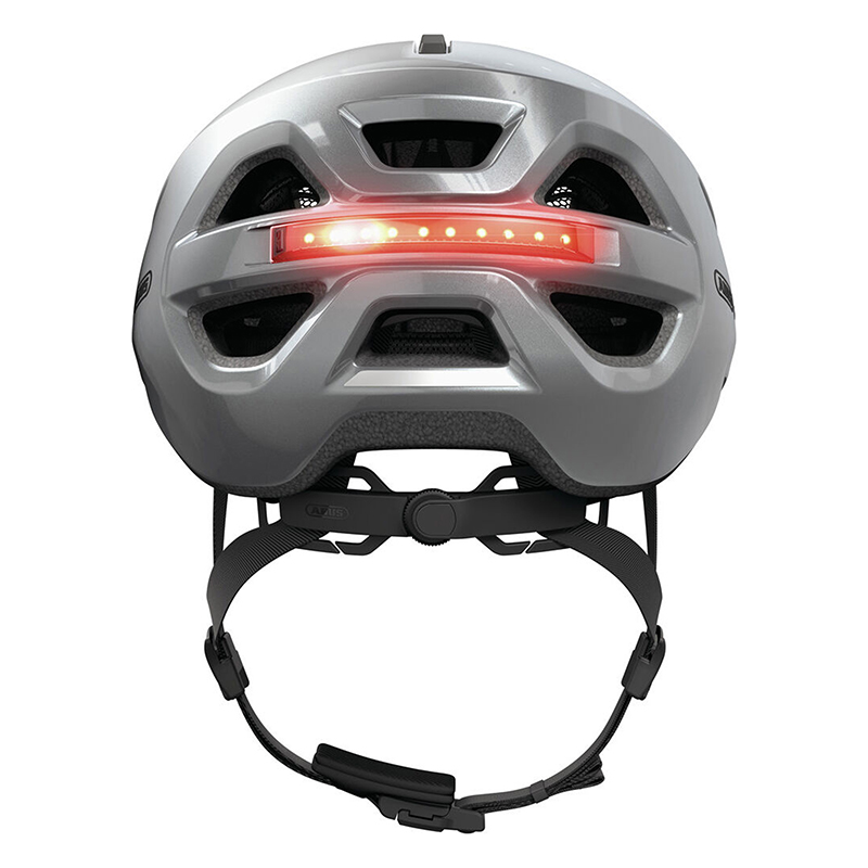 Casque vélo adulte Abus Urban-I 4.0 gris graphite taille L (57-61 cm) avec éclairage arrière USB - vue 4