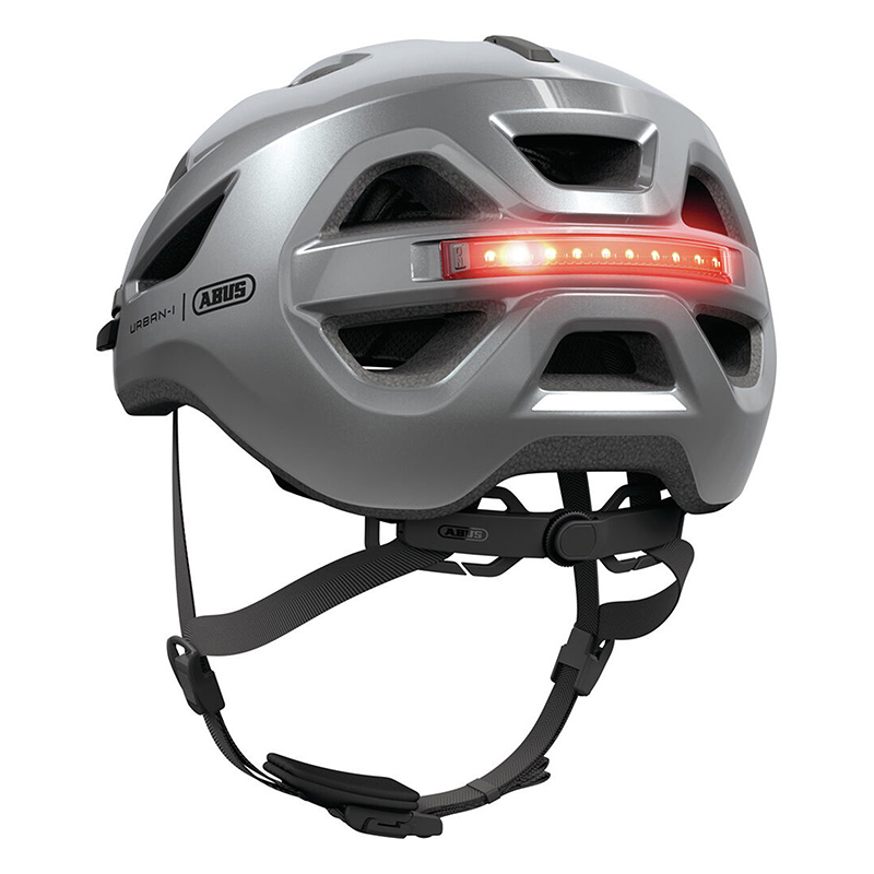 Casque vélo adulte Abus Urban-I 4.0 gris graphite taille M 54-58 cm avec éclairage arrière USB - vue 5