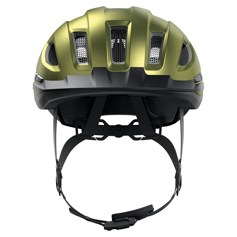 Casque vélo adulte Abus Urban-I 4.0 vert poivre taille M (54-58 cm) avec éclairage arrière USB - vue 3