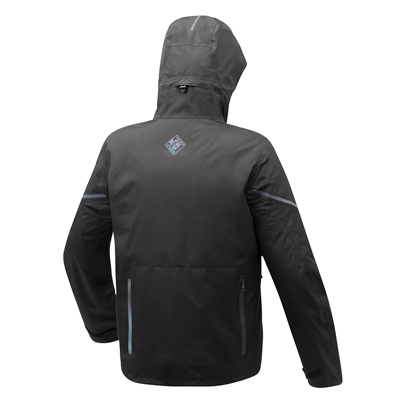 Veste de pluie Tucano Urbano Feeldry Hydroscud noir M étanche coupe-vent - vue 2