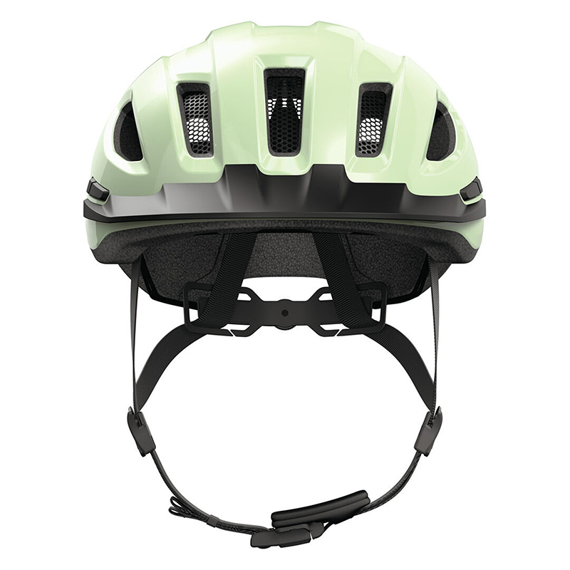 Casque vélo adulte Abus Urban-I 4.0 vert pistache taille M (54-58 cm) réglage molette éclairage arrière USB - vue 3