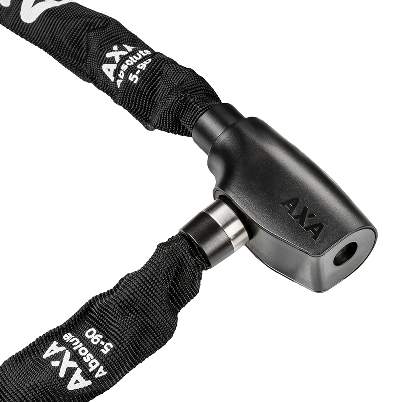 Antivol velo chaine a cle Axa absolute diam 5 MM L0.90M noir - securite niveau 7-15 - vue 2