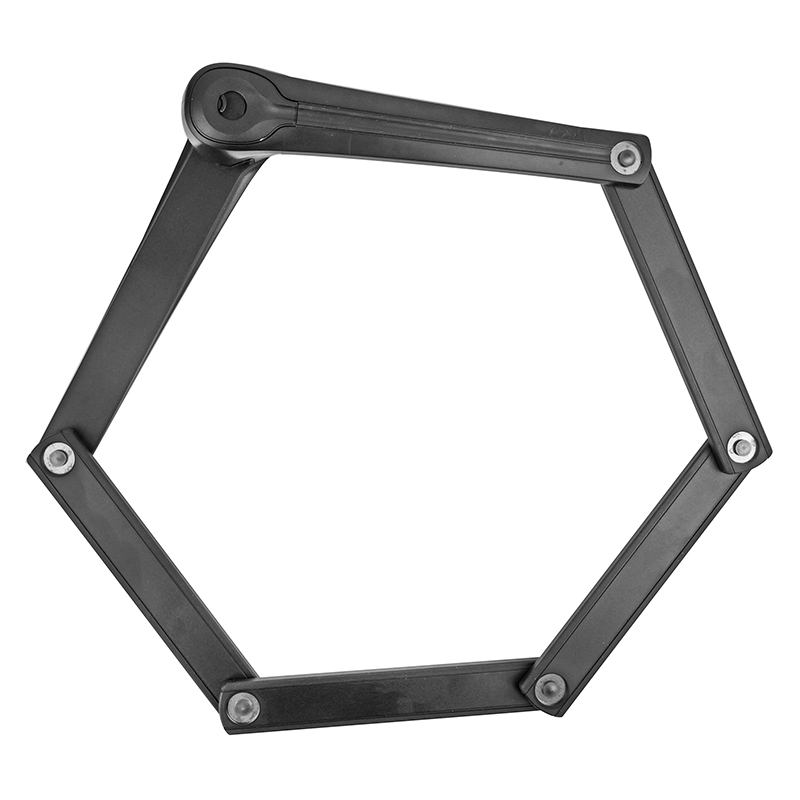 Antivol vélo pliable AXA Fold 100 L 90 cm noir avec support (maillon 7 mm) - Sécurité niveau 9-15 - vue 3