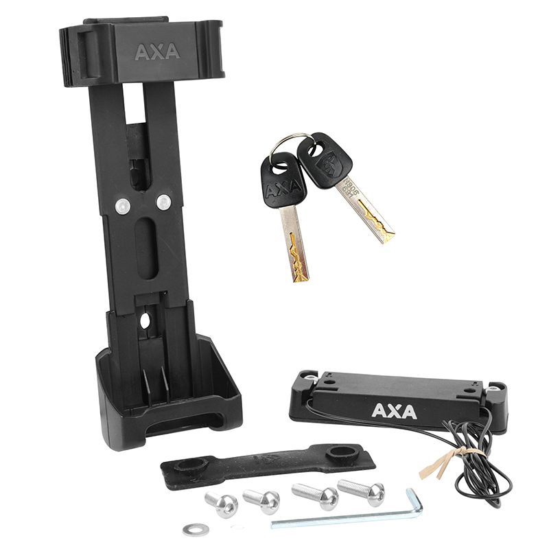 Antivol vélo pliable AXA Fold 100 L 90 cm noir avec support (maillon 7 mm) - Sécurité niveau 9-15 - vue 6