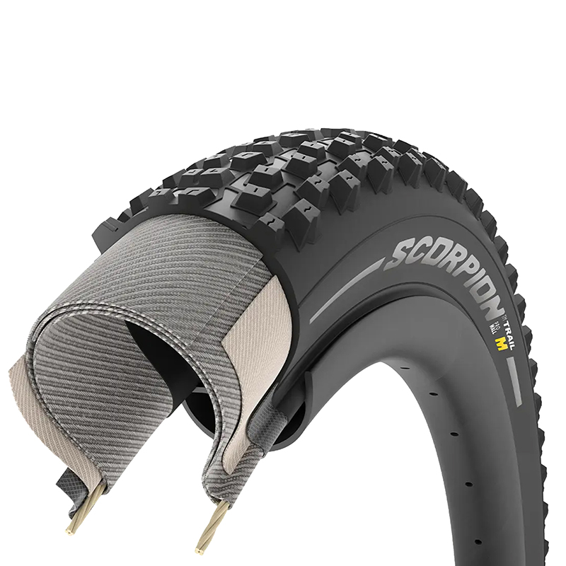 Pneu VTT 29 x 2.40 Pirelli scorpion trail m noir tubeless ready TS (60-622) - vue 4
