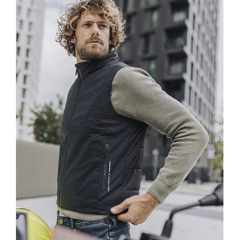 Gilet chauffant Tucano Urbano Topwarm noir coupe-vent et respirant T56 (XXXL) - vue 7