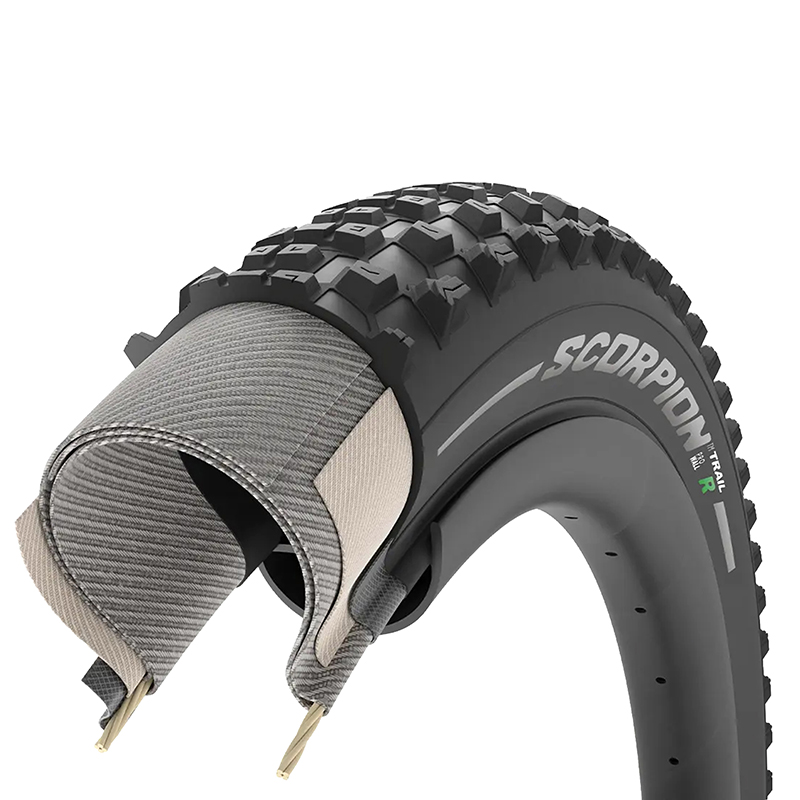 Pneu VTT 29 x 2.40 Pirelli Scorpion Trail R noir Tubeless Ready TS - vue 4
