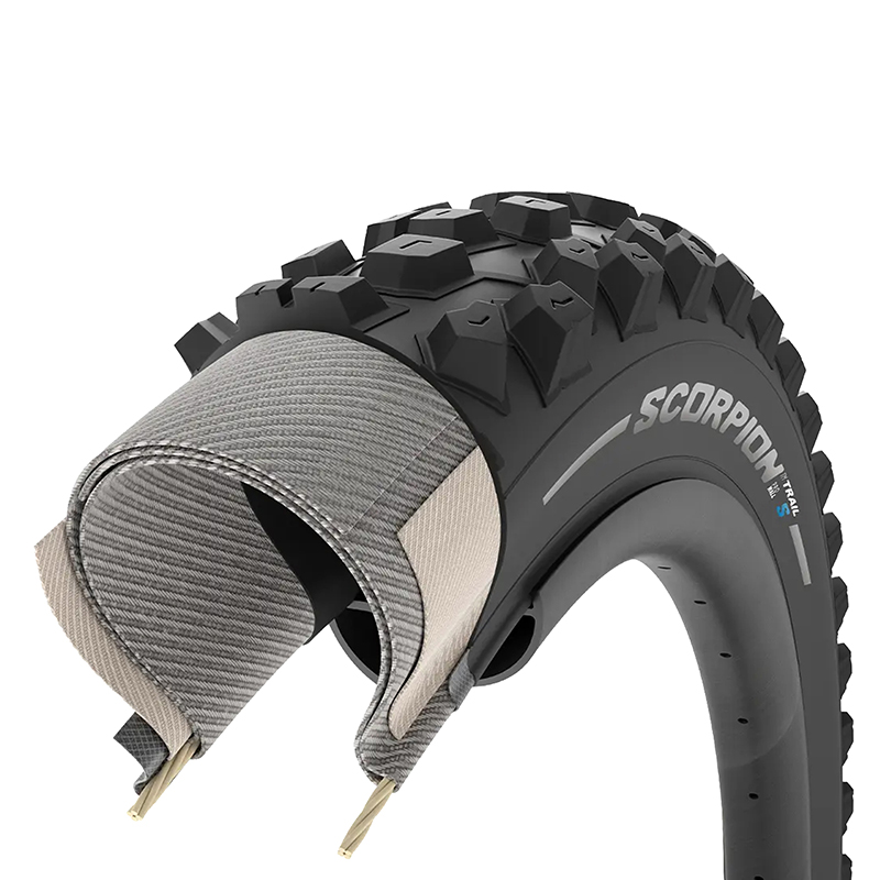 Pneu VTT 29 x 2.40 Pirelli Scorpion Trail S noir Tubeless Ready TS - vue 4