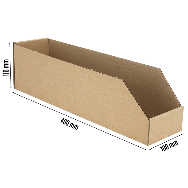 Boîte de rangement carton 400x100x110 mm Sélection P2R - vue 2