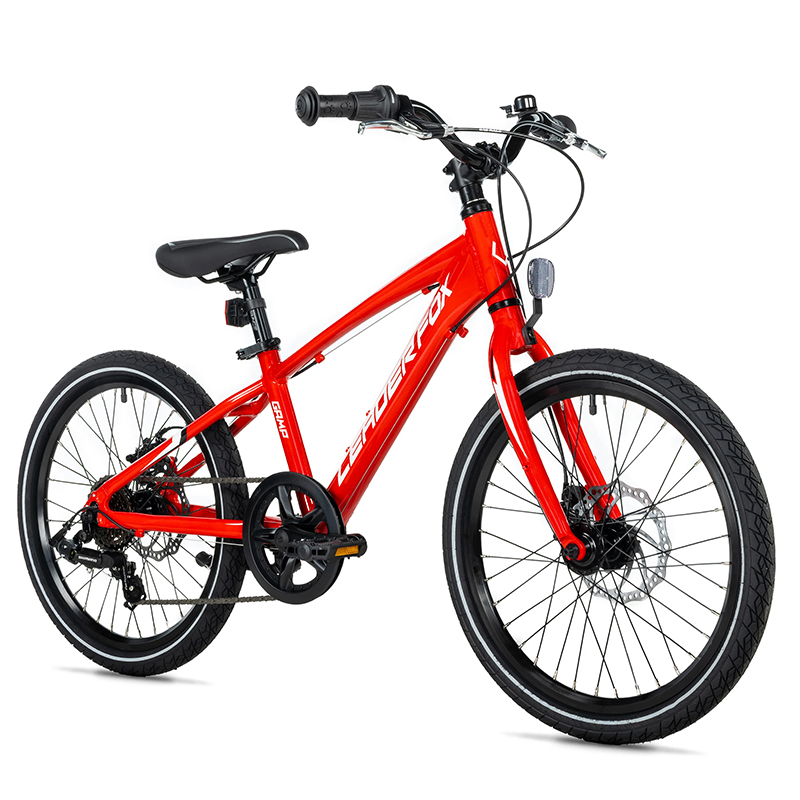 Vélo VTT 20 Leader Fox Gamp 2026 Garçon Rouge 6V (120-135 cm)