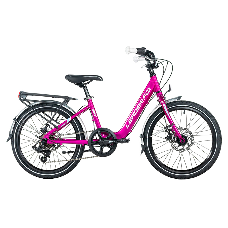VTT 20 pouces Leader Fox Gamp 2026 enfant fille fuchsia (120-135 cm) - vue 4