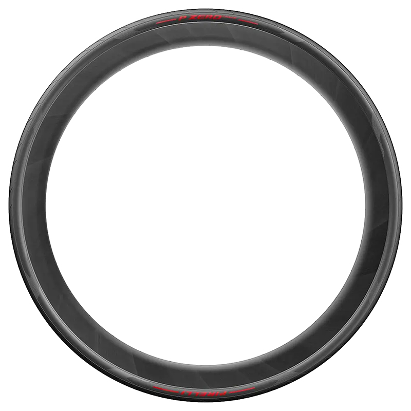 Pneu route 700 x 28 Pirelli P Zero Race Color Edition noir-rouge TR - vue 3
