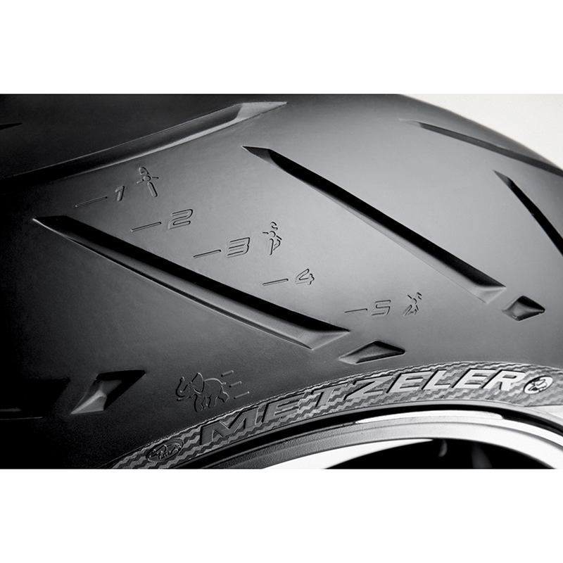 Pack train de pneus moto avant + arrière Metzeler Sportec M5 Interact radial 120-70-17 + 180-55-17 - vue 2