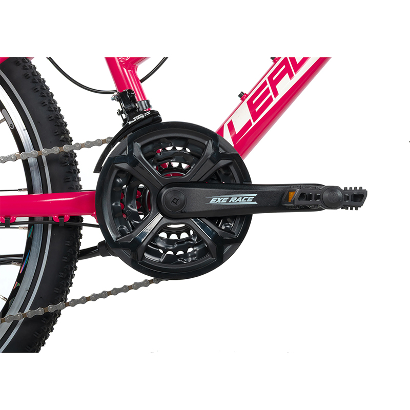 VTT 24 pouces Leader Fox Spider 2026 enfant fille rouge 7 vitesses (135-145 cm) - vue 4