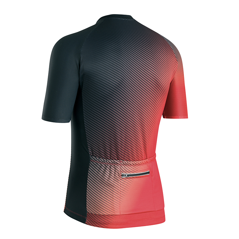 Maillot Gist Été Flow manches courtes zip total rouge XXXL - vue 2