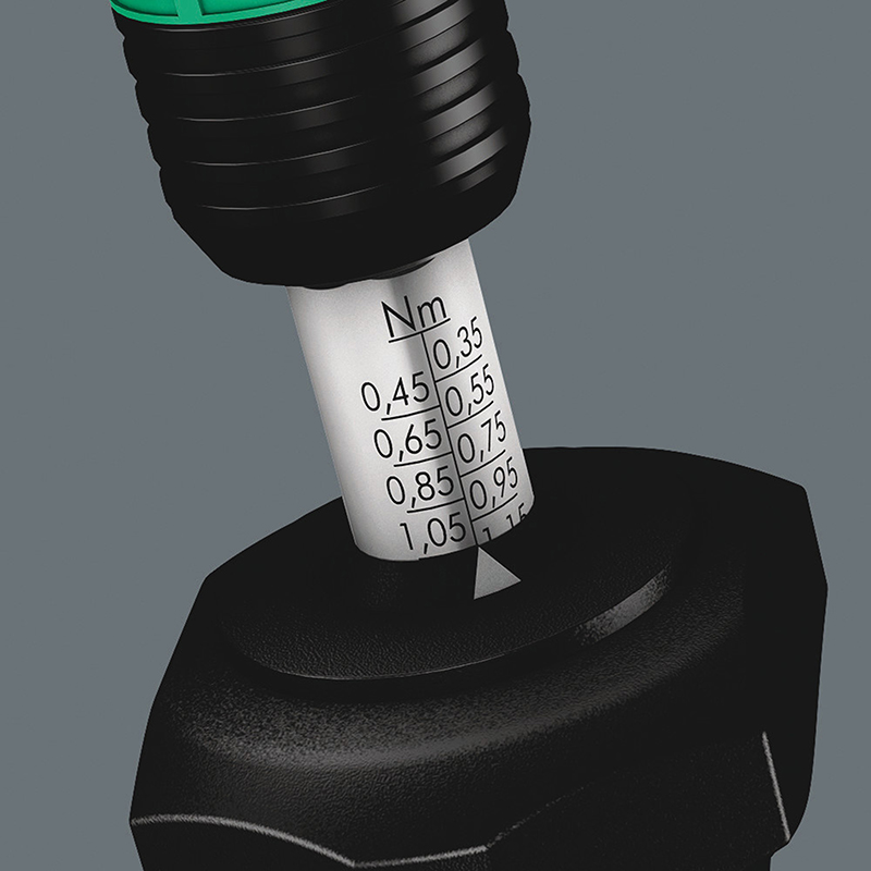 Tournevis porte-embout dynamométrique Wera 7441 1-4 Nm noir-vert - vue 3