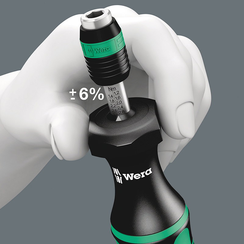 Tournevis porte-embout dynamométrique Wera 7441 1-4 Nm noir-vert - vue 5