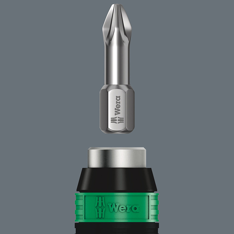 Tournevis porte-embout dynamométrique Wera 7441 1-4 Nm noir-vert - vue 7