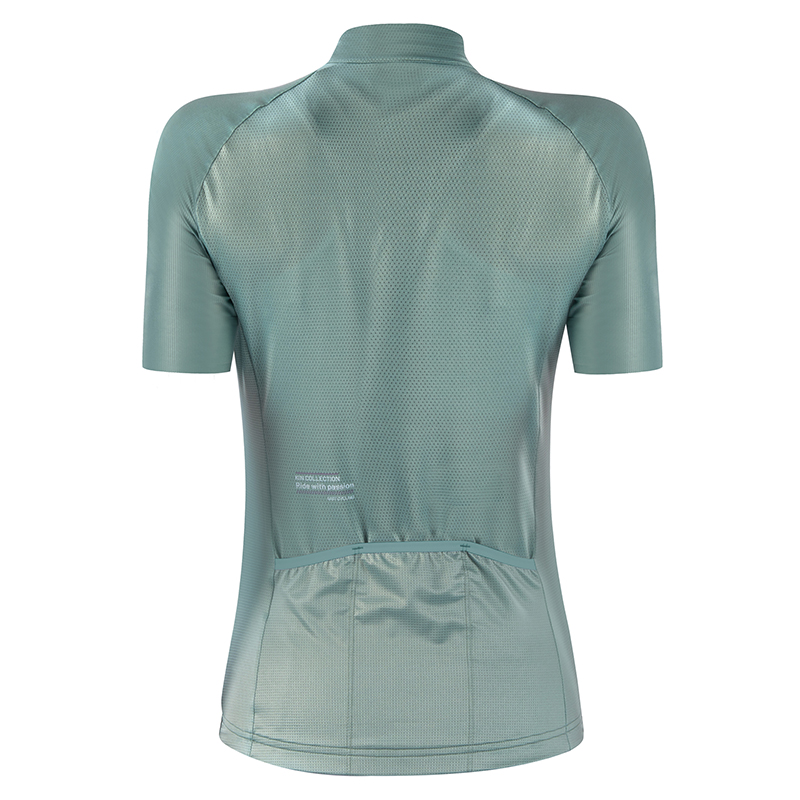 Maillot femme GIST manches courtes zip intégral vert sauge S -5372 - vue 2