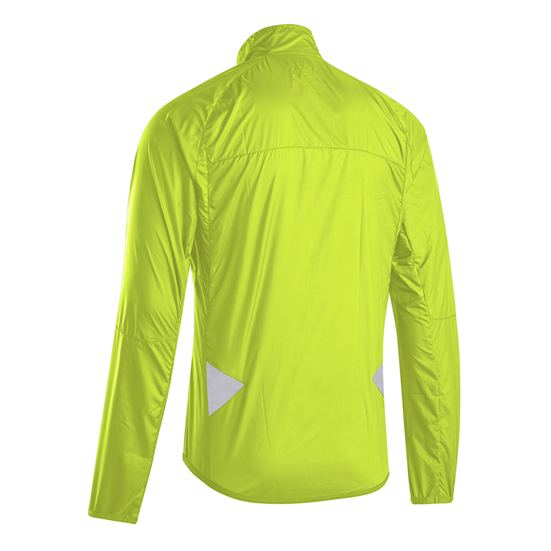Veste coupe-vent GIST jaune fluo manches longues XS - vue 2
