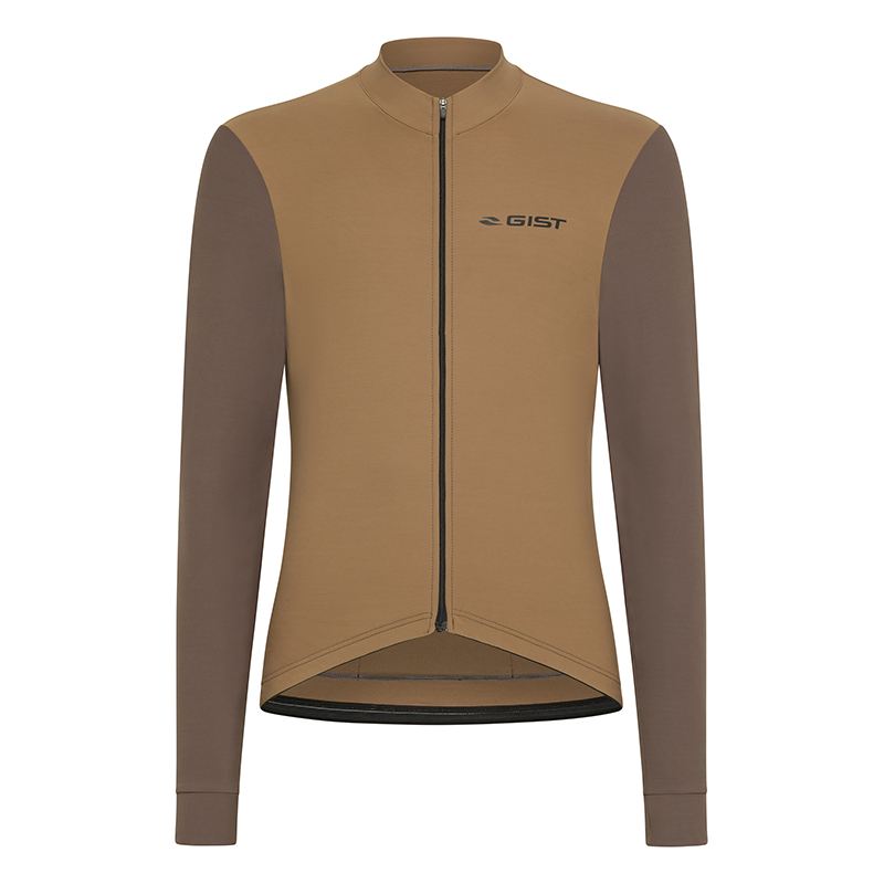 MAILLOT GIST HIVER ZERO TERRE MARRON MANCHES LONGUES XXL -5602