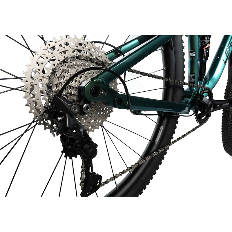 Velo musculaire VTT 29 Leader Fox casper 2026 tout suspendu vert bouteille brillant 10V cadre 19,5 pouces (H49,5CM - taille l - pour adulte de 178CM à 185CM) - vue 4