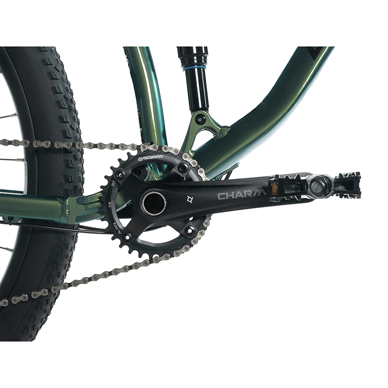 Velo musculaire VTT 29 Leader Fox casper 2026 tout suspendu vert bouteille brillant 10V cadre 19,5 pouces (H49,5CM - taille l - pour adulte de 178CM à 185CM) - vue 5