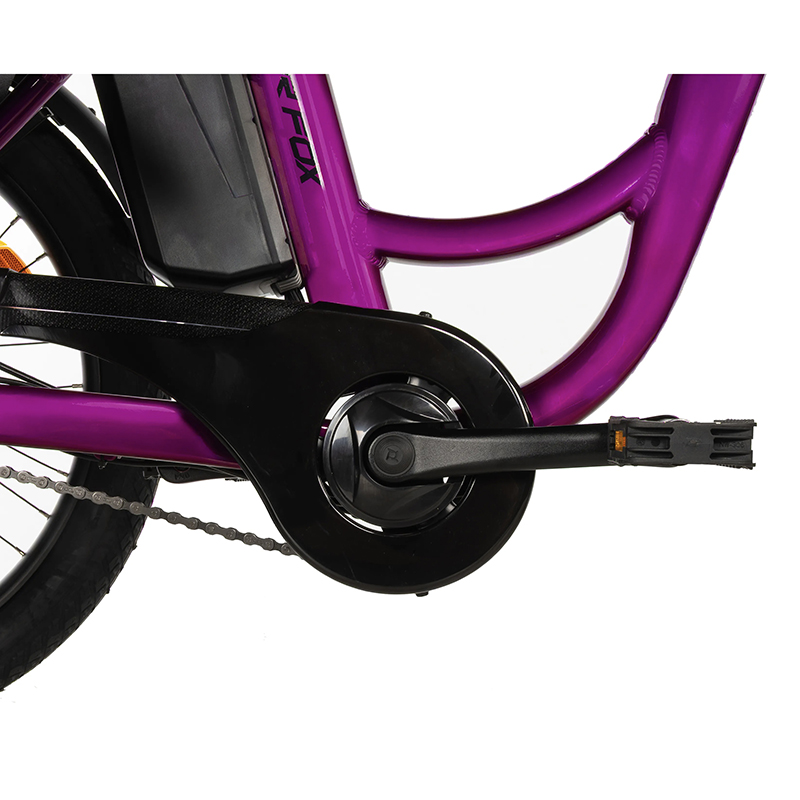 Tricycle electrique-vae city Leader Fox 24" lovelo 2025 mixte violet brillant 3V shimano nexus moteur roue av bafang 36V 45NM batterie 16,7AH (avec differentiel) - vue 3