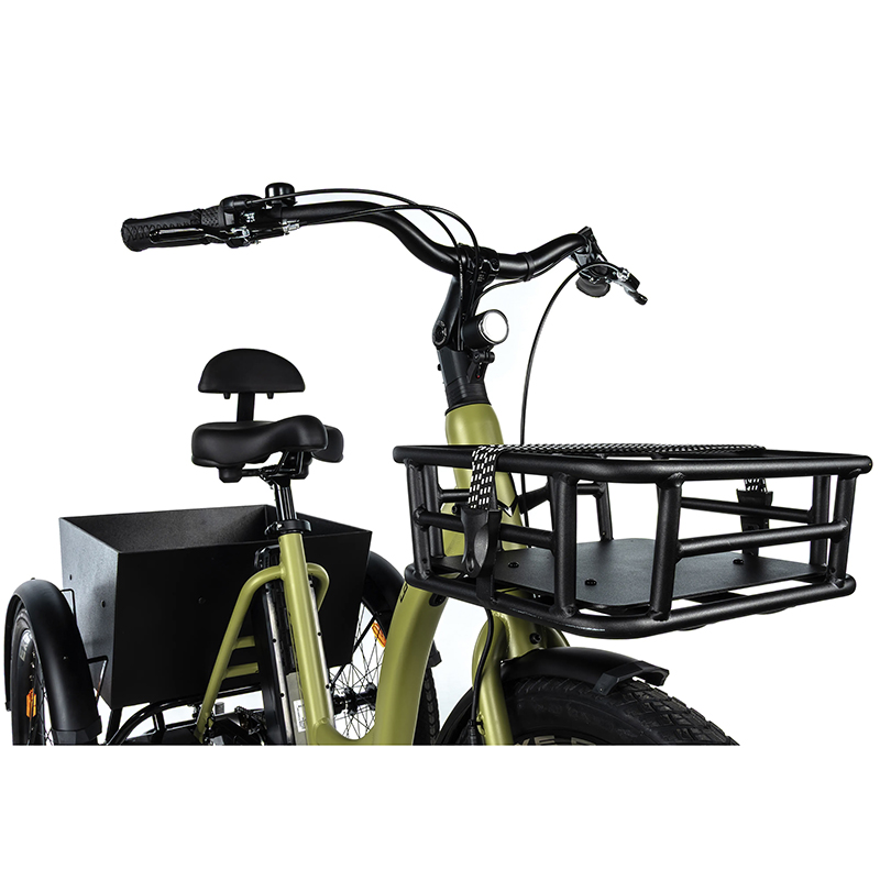 Tricycle électrique Leader Fox Lovelo 24" mixte vert kaki 2025 - Moteur Bafang 36V 45Nm - vue 5